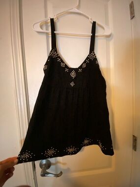 INC International Concepts Black Studded Camisole
